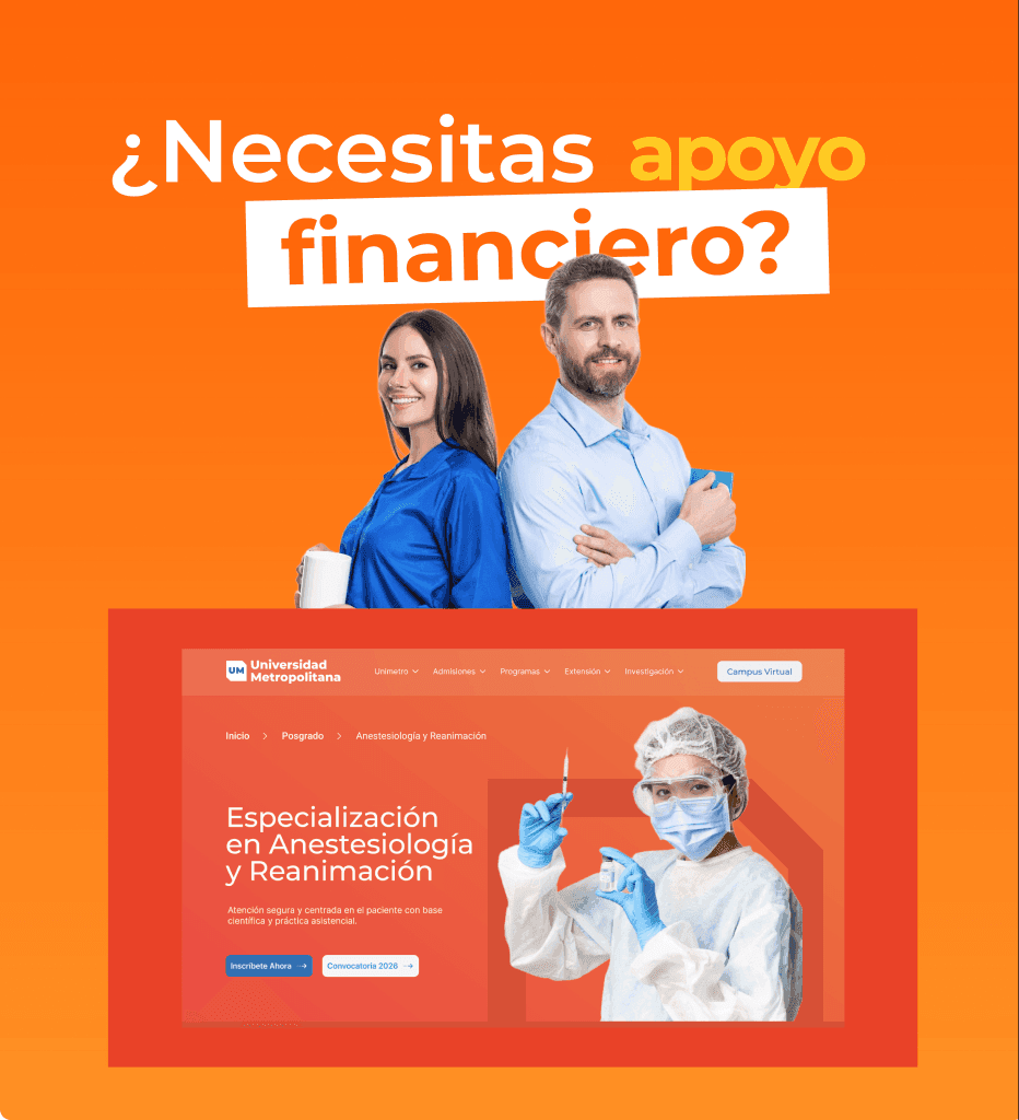 Unimetro — sección de apoyo financiero